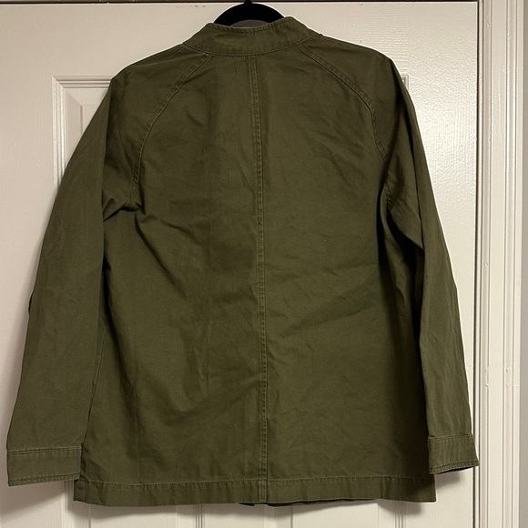 JustFab Olive Utility Jacket – Embroidered Pockets, NWT ✨ - Picture 4 of 5